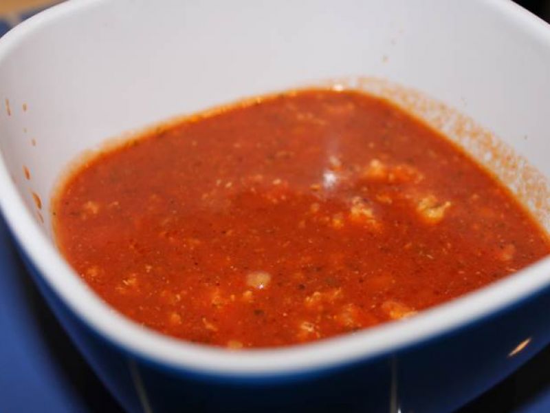 Tomatensuppe mit Knödeln